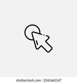 Click icon sign vector,Symbol, logo illustration for web and mobile