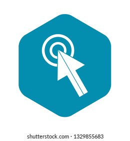 Click icon in simple style isolated on white background
