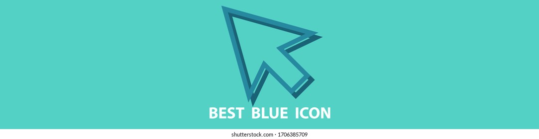 click icon stock vector illustration flat design.