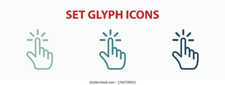 click icon stock vector illustration flat design