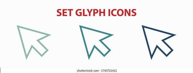 haga clic en el diseño plano de ilustración vectorial de material de icono.