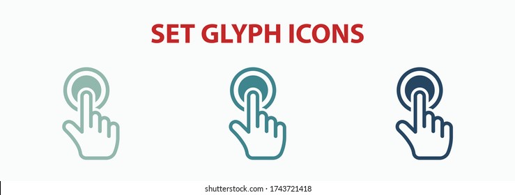click icon stock vector illustration flat design.