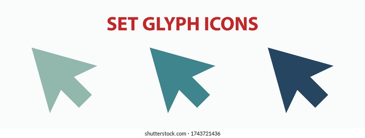 click icon stock vector illustration flat design.