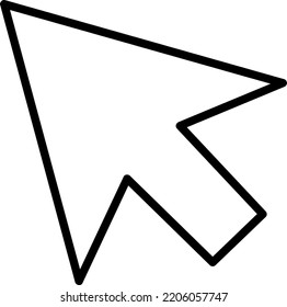 haga clic en icono material ilustración vectorial diseño plano..eps
