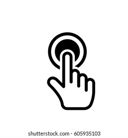 click icon stock vector illustration flat design