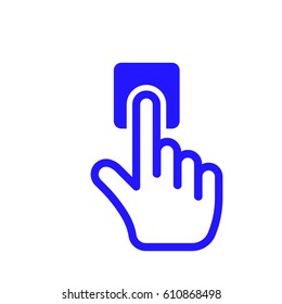 click icon stock vector illustration flat design