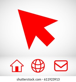 click icon stock vector illustration flat design