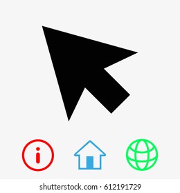 click icon stock vector illustration flat design