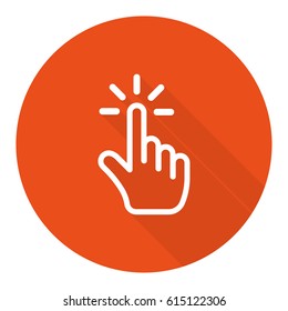 click icon stock vector illustration flat design