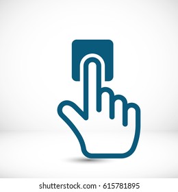 click icon stock vector illustration flat design