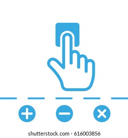 click icon stock vector illustration flat design