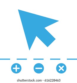 click icon stock vector illustration flat design