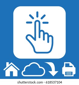 click icon stock vector illustration flat design