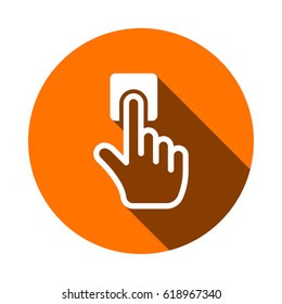 click icon stock vector illustration flat design