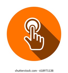 click icon stock vector illustration flat design
