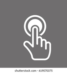 click icon stock vector illustration flat design