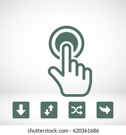 click icon stock vector illustration flat design
