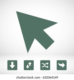 click icon stock vector illustration flat design