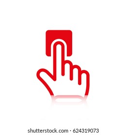 click icon stock vector illustration flat design