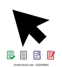 click icon stock vector illustration flat design