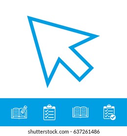 click icon stock vector illustration flat design