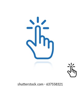 click icon stock vector illustration flat design
