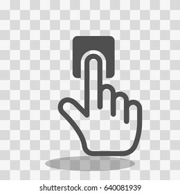 click icon stock vector illustration flat design