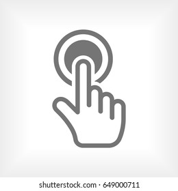 click icon stock vector illustration flat design