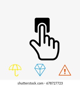 click icon stock vector illustration flat design