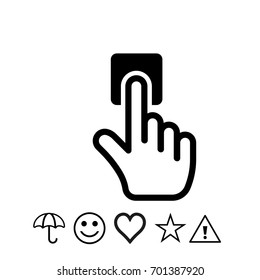 click icon stock vector illustration flat design