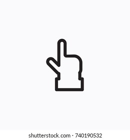 click icon stock vector illustration flat design
