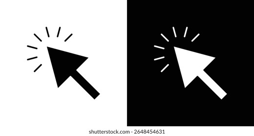 Click icon symbol collection. Flat vector stock illustration.