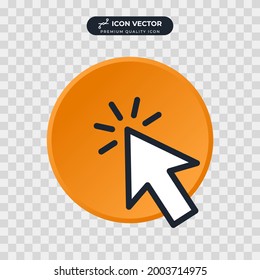 click icon symbol template for graphic and web design collection logo vector illustration