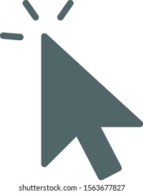 Click icon. Click symbol. Vector illustration