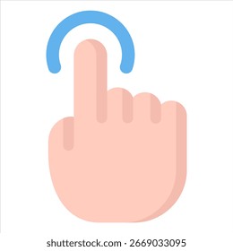 Click icon symbol. Vector illustration.