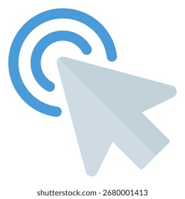 Click icon symbol. Vector illustration.
