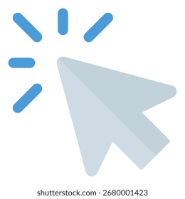 Click icon symbol. Vector illustration.