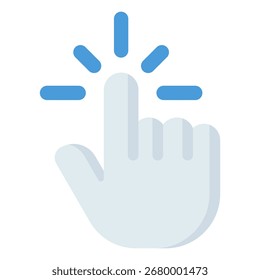 Click icon symbol. Vector illustration.