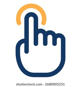 Click icon symbol. Vector illustration.