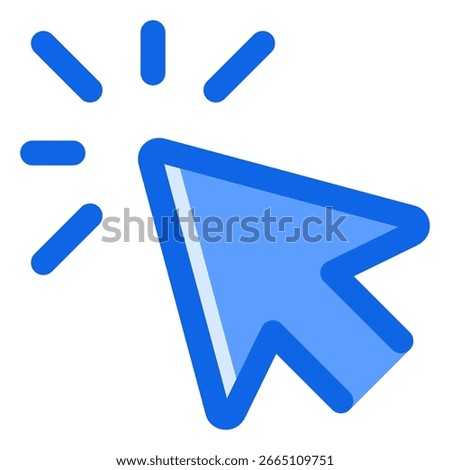 Click icon symbol. Vector illustration.