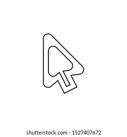 Click icon. Touch button symbol