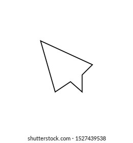 Click icon. Touch button symbol