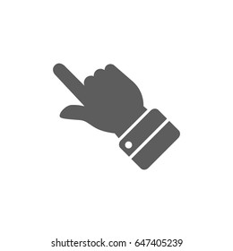 Click icon in trendy flat style isolated on white background. Symbol for your web site design, logo, app, UI. Vector illustration, EPS