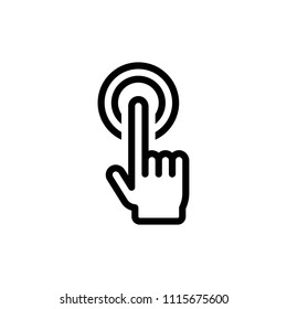 Click Icon Vector Stock Vector (Royalty Free) 1115675600 | Shutterstock