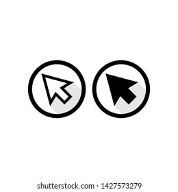 Click icon vector. Click Cursor line icon. Vector Eps10