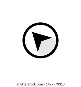 Click icon vector. Click Cursor line icon. Vector Eps10
