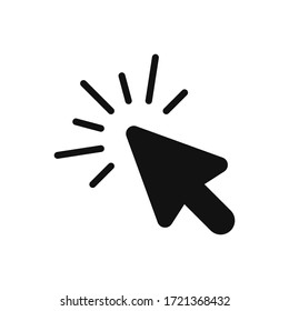 Click icon vector. Cursor sign