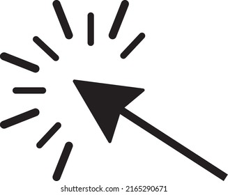 Click icon vector. Cursor sign on white background..eps
