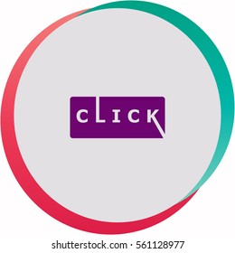 Click  icon. Vector design.