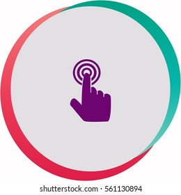 Click  icon. Vector design.
